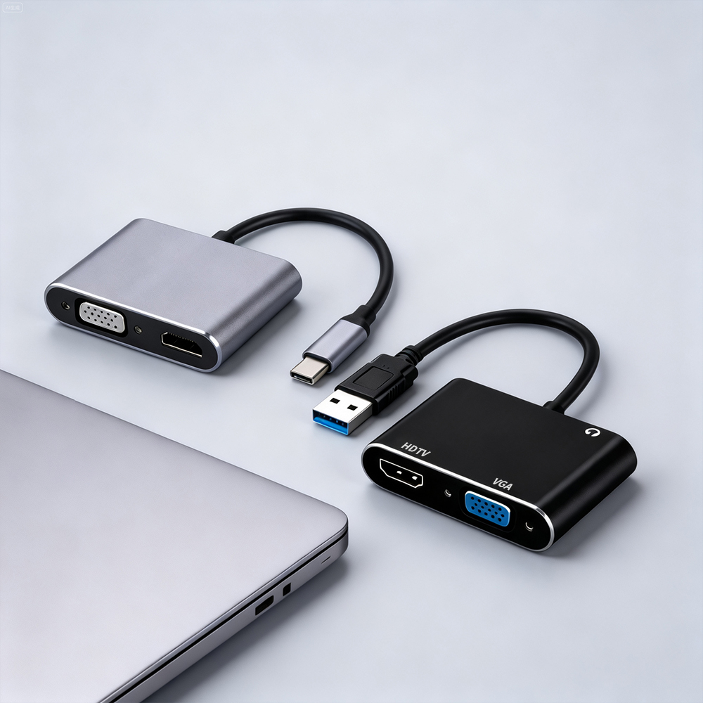 Type C Multiport Adapter - Adaptador USB 3.0/TIPO-C para HDMI VGA
