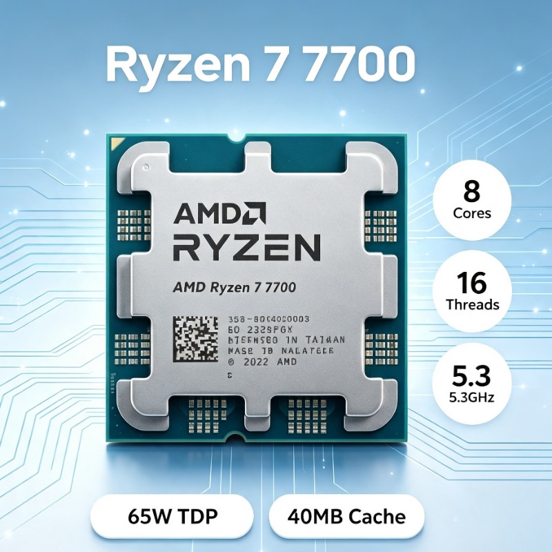 Amd Cpu Ryzen 7 - CPU para jogos AM5 Slot Gaming
