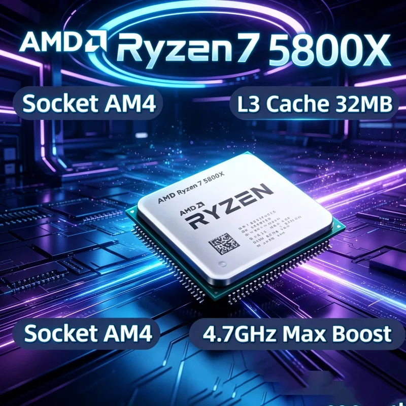 Amd Cpu Ryzen 7 - Processador AMD Ryzen 7 5800X para