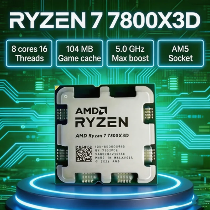 Amd Cpu Ryzen 7 - Processador AMD Ryzen 7 7800X3D R7