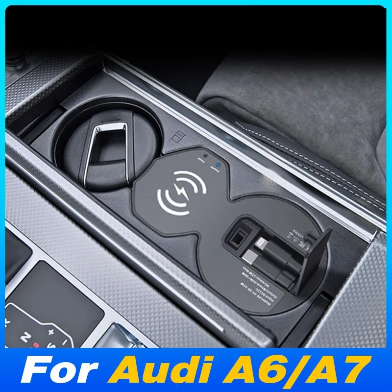 Type C Multiport Adapter - Carregador sem fio para carro, para