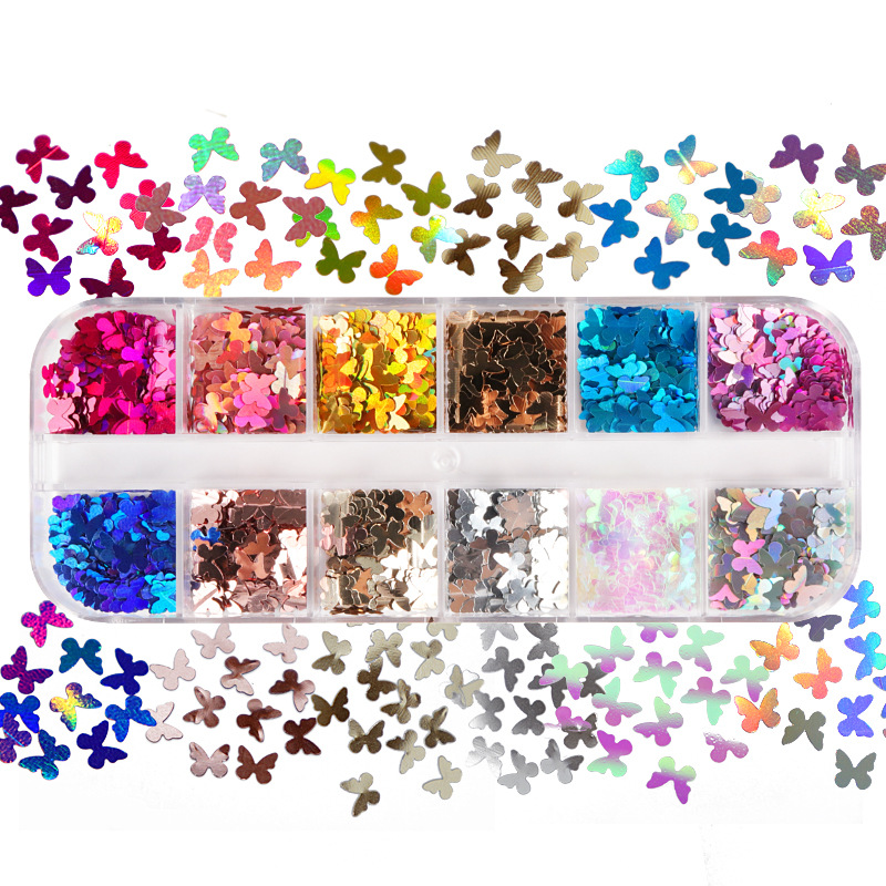 Tech Accessories Store - Butterfly Glitter Eyelash Extension Acessórios, Mix