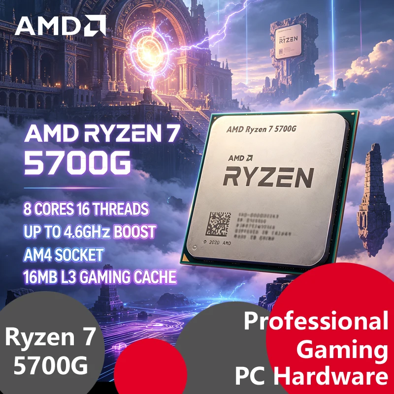 Processador AMD Ryzen 7 5700G  - Amd Cpu Ryzen 7 avaliação e preço