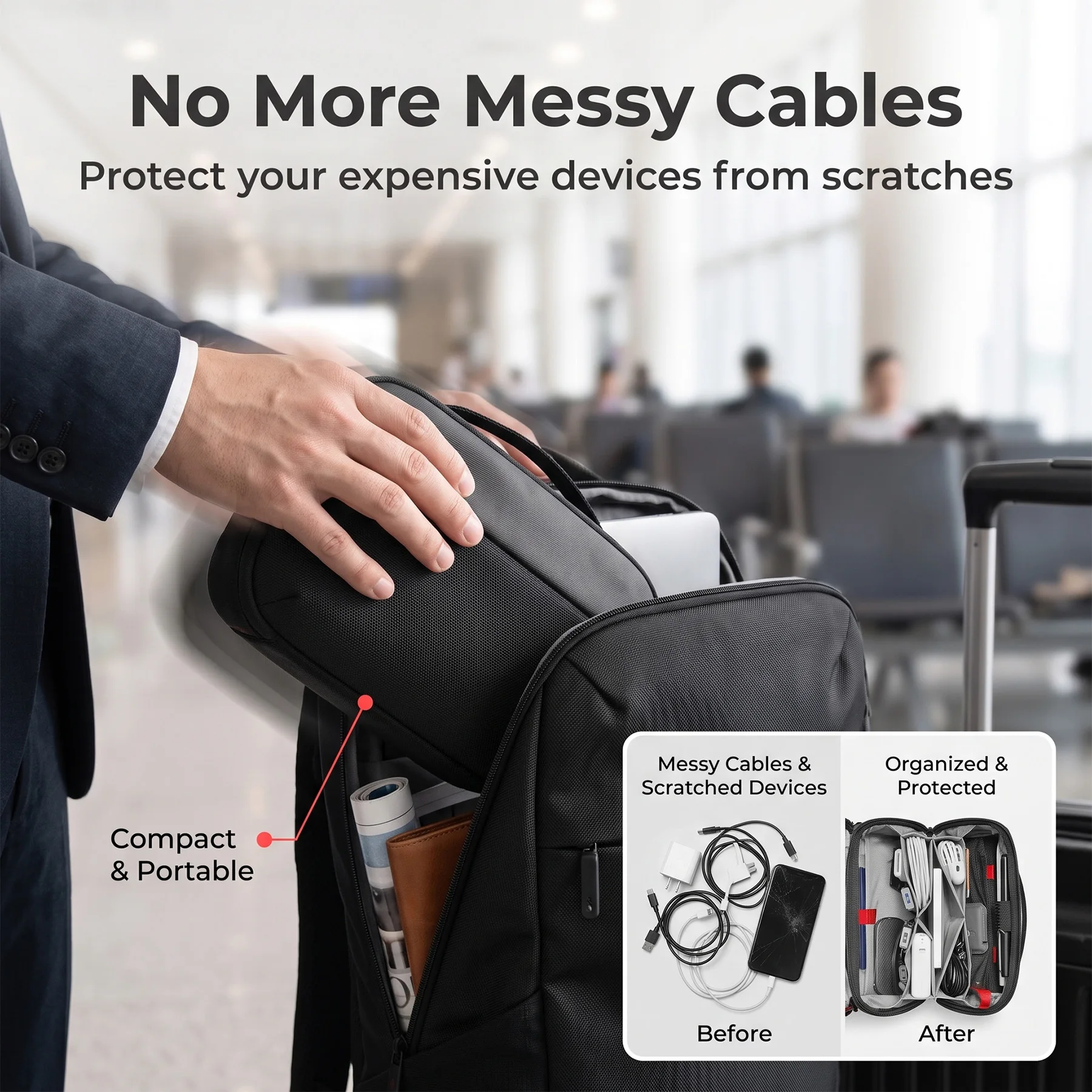 Bolsa Organizadora de Tecnolog - Tech Accessories Store avaliação e preço
